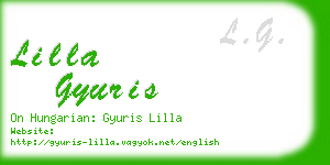 lilla gyuris business card